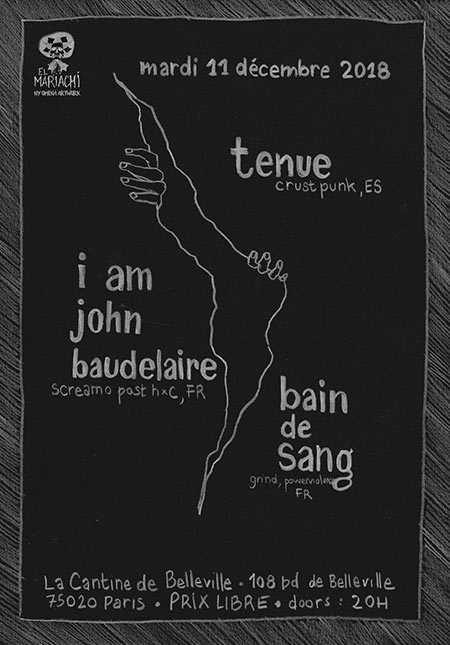 Tenue x I Am John Baudelaire // La Cantine de Belleville le 11 décembre 2018 à Paris (75)