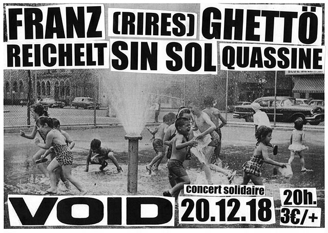 Concert solidaire au Void le 20 décembre 2018 à Bordeaux (33)