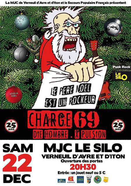 Charge 69 + X-Pulsion + Die Hombre à la MJC le Silo le 22 décembre 2018 à Verneuil-sur-Avre (27)
