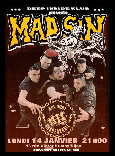 Mad Sin au Deep Inside le 14 janvier 2019 à Dijon (21)