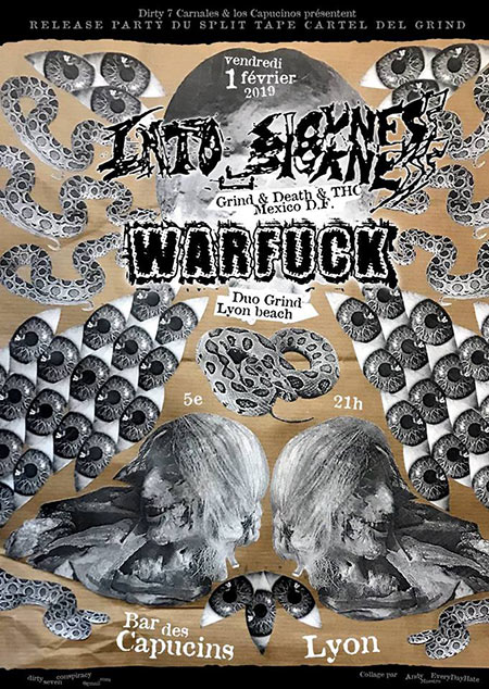 Into Sickness + Warfuck le 01 février 2019 à Lyon (69)