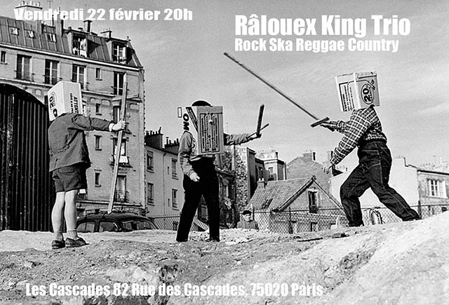 Râlouex King Trio aux Cascades le 22 février 2019 à Paris (75)