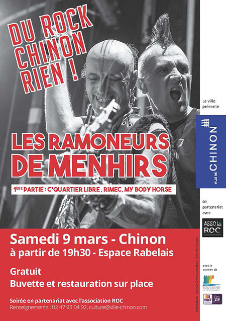 Les Ramoneurs de Menhirs à l'Espace Rabelais le 09 mars 2019 à Chinon (37)