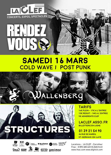 Rendez-Vous + Wallenberg + Structures à la CLEF le 16 mars 2019 à Saint-Germain-en-Laye (78)
