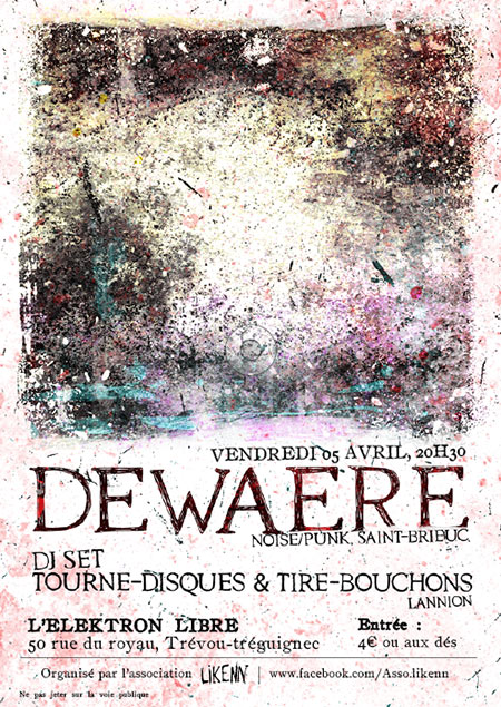 Dewaere + Tourne Disque et Tire Bouchon le 05 avril 2019 à Trévou-Tréguignec (22)