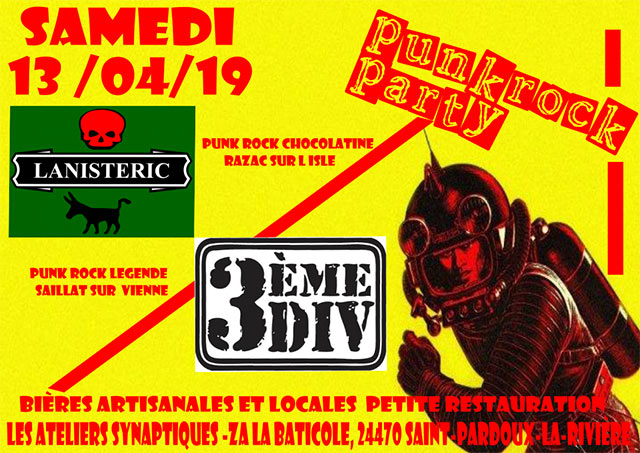 Punk rock party le 13 avril 2019 à Saint-Pardoux-la-Rivière (24)