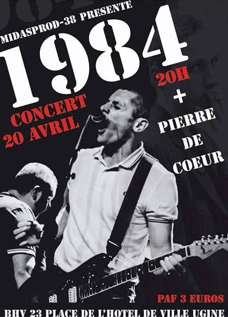 1984 + Pierre de Cœur au bar de l'Hôtel de Ville le 20 avril 2019 à Ugine (73)