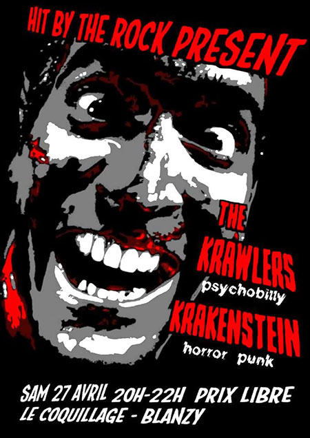The Krawlers + Krakenstein au bar Le Coquillage le 27 avril 2019 à Blanzy (71)