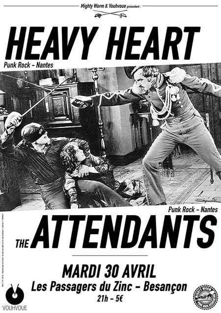 Heavy Heart + The Attendants aux Passagers du Zinc le 30 avril 2019 à Besançon (25)