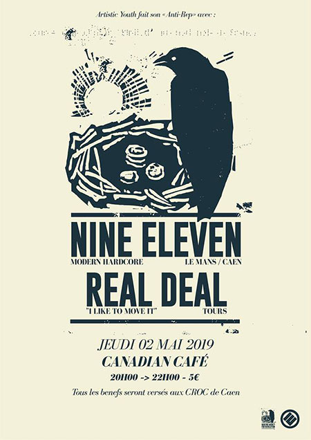 Nine Eleven + Real Deal au Canadian Café le 02 mai 2019 à Tours (37)