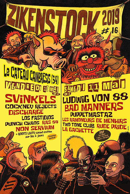 Festival Zikenstock #16 le 10 mai 2019 à Le Cateau-Cambrésis (59)