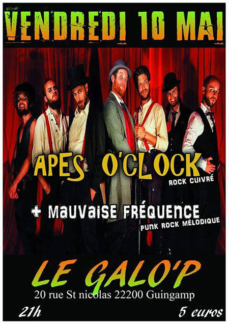 Apes O'Clock + Mauvaise Fréquence au Galop le 10 mai 2019 à Guingamp (22)