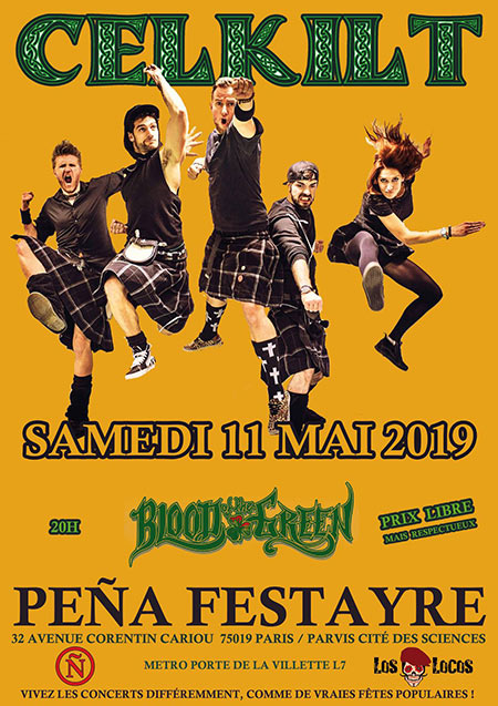CelKilt + Blood Of The Green le 11 mai 2019 à Paris (75)