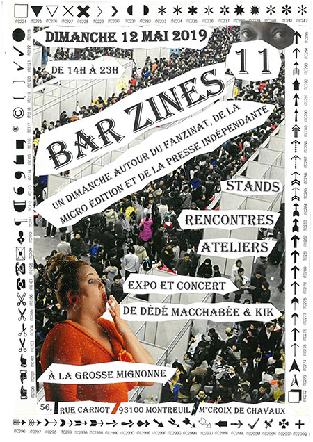 BAR Zines 11 à la GROSSE MIGNONNE le 12 mai 2019 à Montreuil (93)