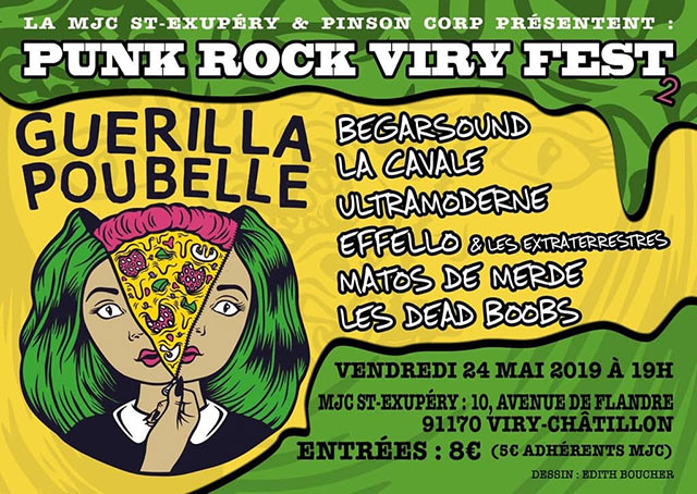 GUERILLA POUBELLE PUNK ROCK VIRY FEST 2 le 24 mai 2019 à Viry-Châtillon (91)
