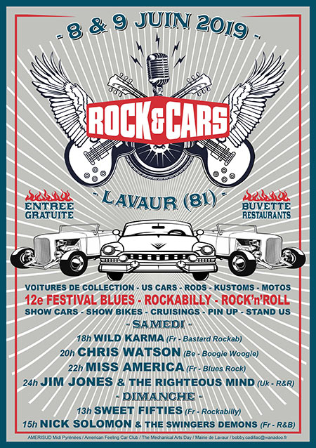 Festival ROCK'&'CARS le 08 juin 2019 à Lavaur (81)