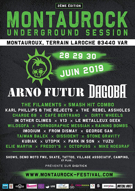 MONTAUROCK FESTIVAL 2nd édition - Underground Session le 28 juin 2019 à Montauroux (83)