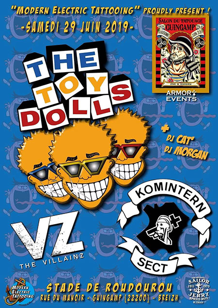 The Toys Dolls + Komintern Sect + The Villainz au Roudourou le 29 juin 2019 à Guingamp (22)