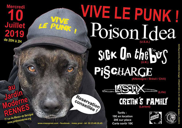 Vive le Punk ! le 10 juillet 2019 à Rennes (35)