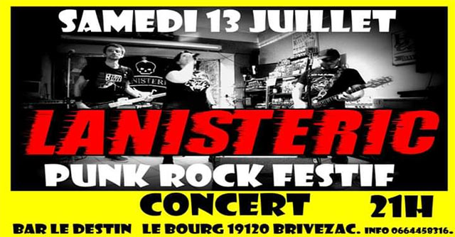 Concert Lanisteric au bar Le Destin le 13 juillet 2019 à Brivezac (19)