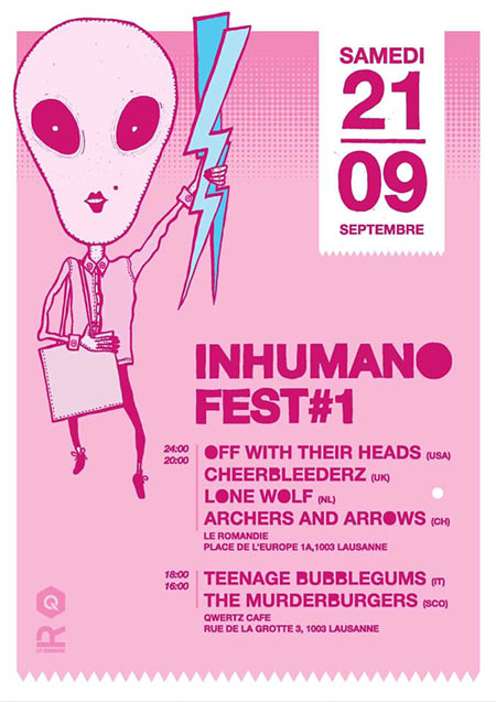 Inhumano Fest #1 warm up au Qwertz le 21 septembre 2019 à Lausanne (CH)
