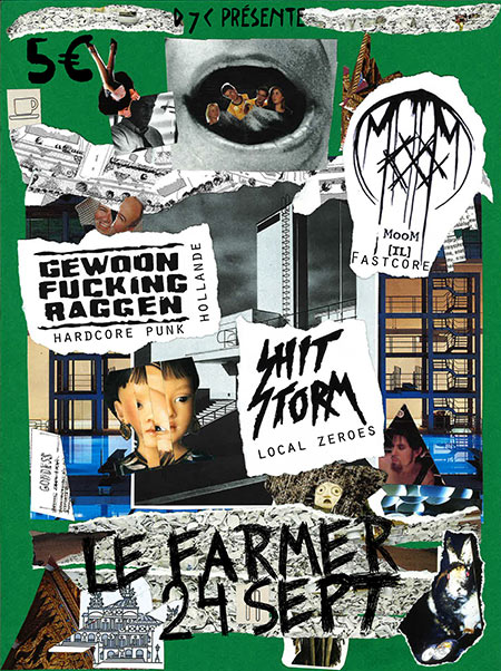 MooM + Gewoon Fucking Raggen + Shitstorm le 24 septembre 2019 à Lyon (69)