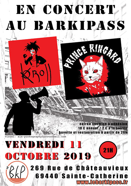 PRINCE RINGARD + KOROLL au Barkipass le 11 octobre 2019 à Sainte-Catherine (69)
