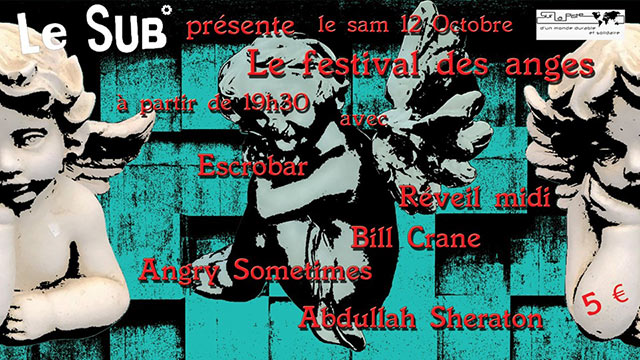 Escrobar + Réveil Midi + Bill Crane + Abdullah Sheraton le 12 octobre 2019 à Vitry-sur-Seine (94)