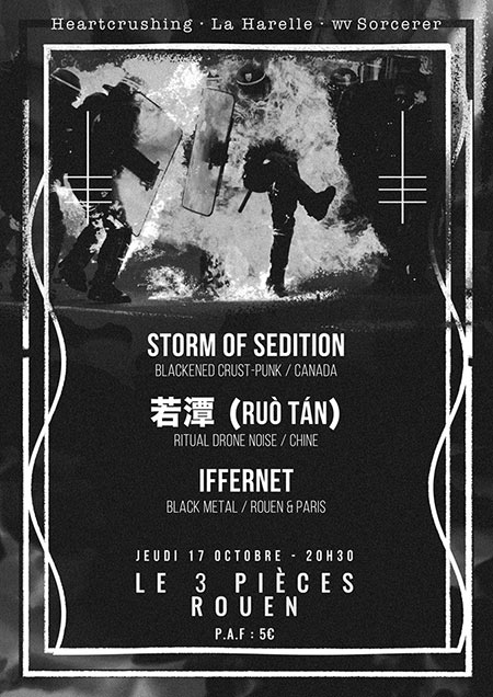 Storm Of Sedition / Ruò Tán / Iffernet le 17 octobre 2019 à Rouen (76)