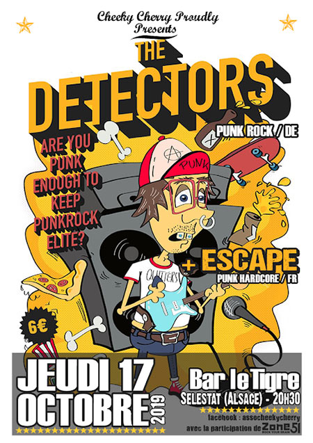 The Detectors + Escape au bar Le Tigre le 17 octobre 2019 à Sélestat (67)