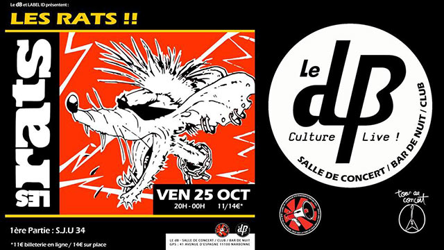 Les Rats + S.J.U 34 au dB le 25 octobre 2019 à Narbonne (11)