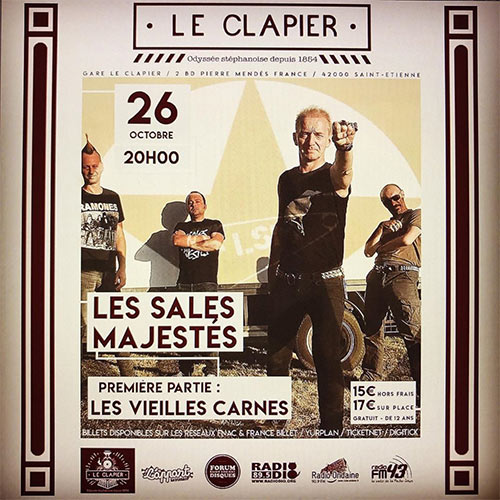 Les Sales Majestés + Les Vieilles Carnes au Clapier le 26 octobre 2019 à Saint-Etienne (42)