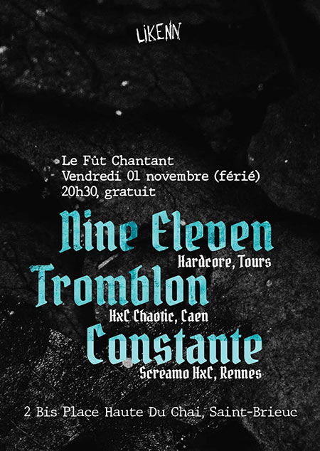 Nine Eleven le 01 novembre 2019 à Saint-Brieuc (22)