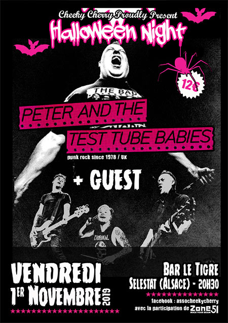Peter and the Test Tubes Babies au bar Le Tigre le 01 novembre 2019 à Sélestat (67)