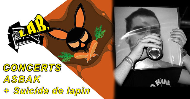 Suicide de Lapin + ASBAK au Local Autogéré du Borinage le 02 novembre 2019 à Mons (BE)