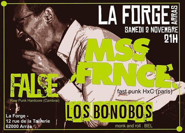 Mss Frnce + Los Bonobos + False à la Forge le 02 novembre 2019 à Arras (62)