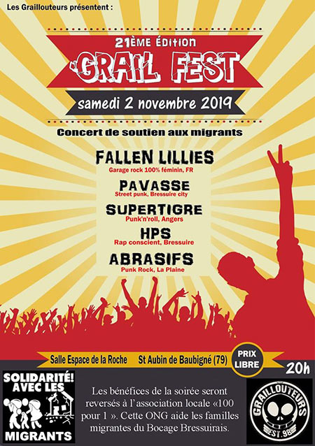 Grail Fest #21 à l'Espace de la Roche le 02 novembre 2019 à Saint-Aubin-de-Baubigné (79)