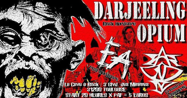 Darjeeling Opium  + ÉA + Dear God No à la Cave à Rock le 07 novembre 2019 à Toulouse (31)