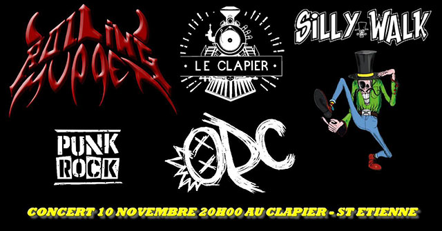 Silly Walk + The Rolling Muppets + ODC au Clapier le 10 novembre 2019 à Saint-Etienne (42)