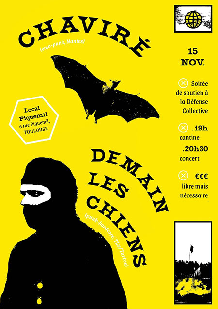 Chaviré + Demain Les Chiens au Local Piquemil le 15 novembre 2019 à Toulouse (31)