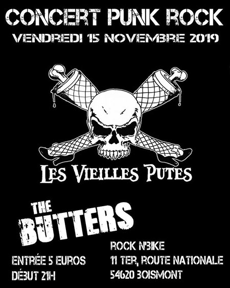Concert Punk Rock au Rock'n'Bike Café le 15 novembre 2019 à Boismont (54)