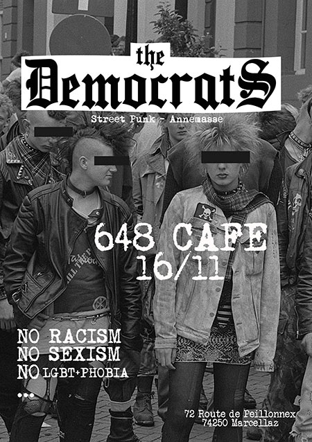 The Democrats (Street Punk) - Concert au 648 Café le 16 novembre 2019 à Marcellaz (74)