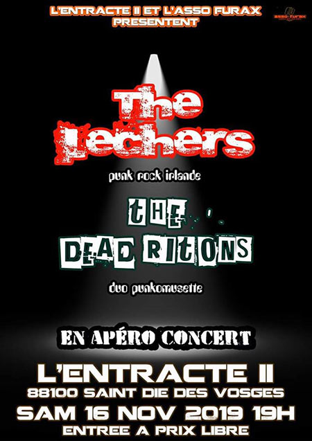 The Lechers + The Dead Ritons à l'Entracte II le 16 novembre 2019 à Saint-Dié-des-Vosges (88)