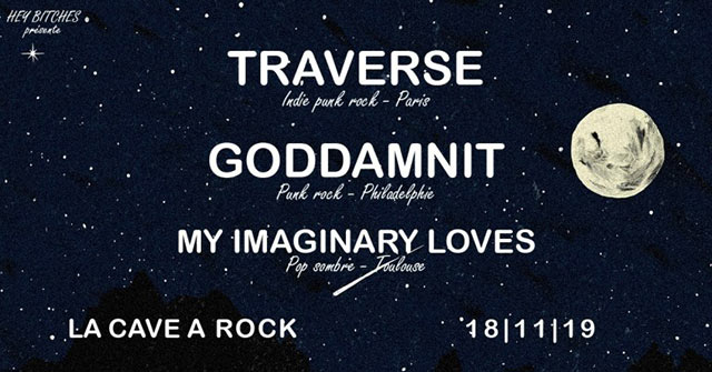 Traverse + Goddamnit + My Imaginary Loves à la Cave à Rock le 18 novembre 2019 à Toulouse (31)