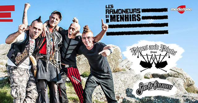 Les Ramoneurs de Menhirs+Pipes & Pints+Sons of O'Flaherty au CCO le 19 novembre 2019 à Villeurbanne (69)