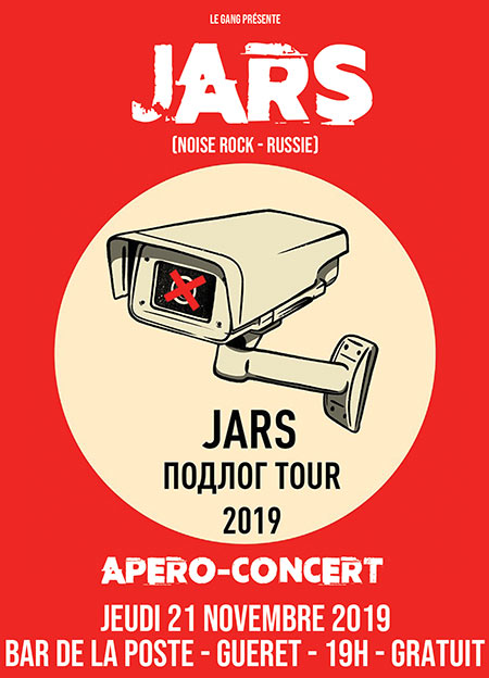 Apéro-Concert avec JARS 2, Le Retour le 21 novembre 2019 à Guéret (23)