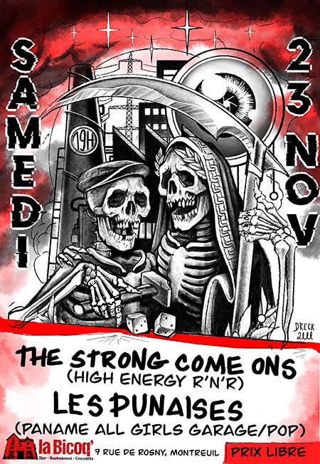 The Strong Come Ons vs Les Punaises le 23 novembre 2019 à Montreuil (93)
