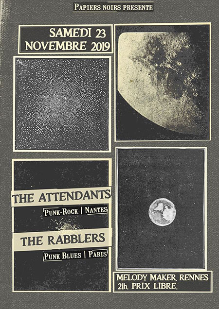 The Attendants + The Rabblers au Melody Maker le 23 novembre 2019 à Rennes (35)