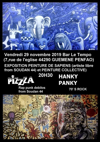 Pizzza + Hanky Panky au bar Le Tempo le 29 novembre 2019 à Guémené-Penfao (44)
