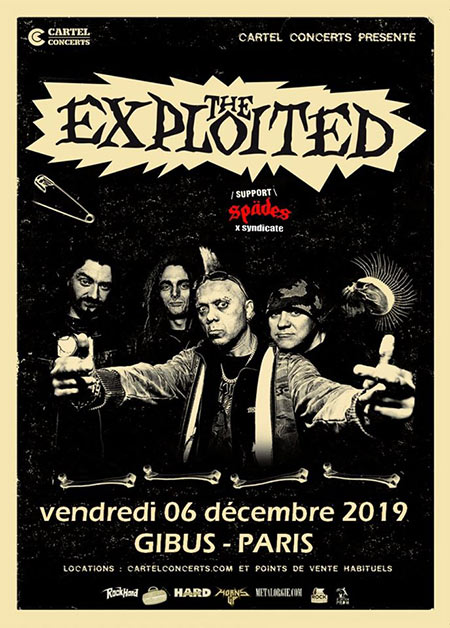 The Exploited au Gibus le 06 décembre 2019 à Paris (75)